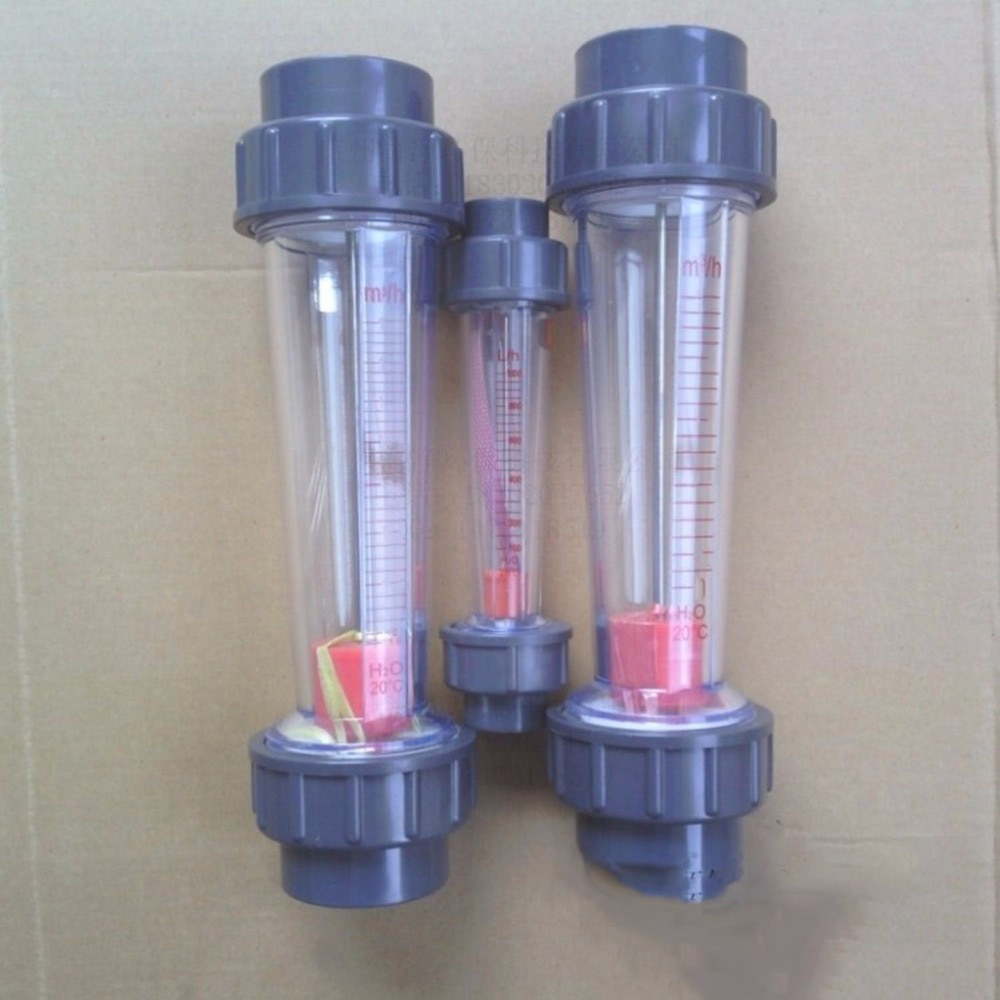 LZB-50S rotameter wit 1.6-16m3/h 유량 범위 플라스틱 유량계 짧은 튜브, lzb50s 도구 유량계 배관